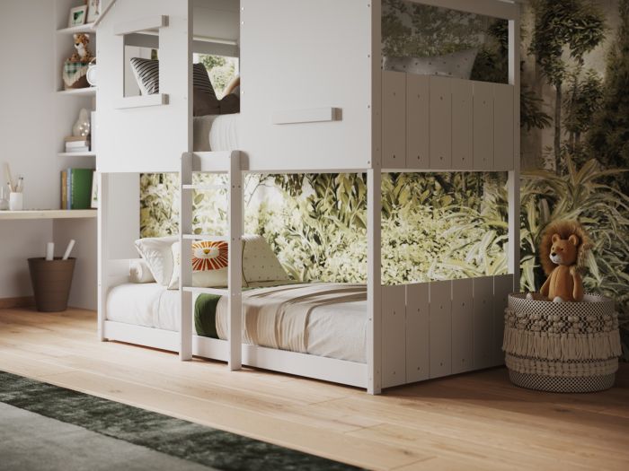 Jungle House Wooden - Bunk Bed