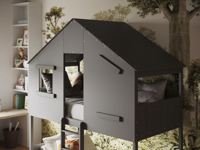 Jungle House Wooden - Bunk Bed