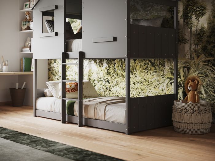 Jungle House Wooden - Bunk Bed