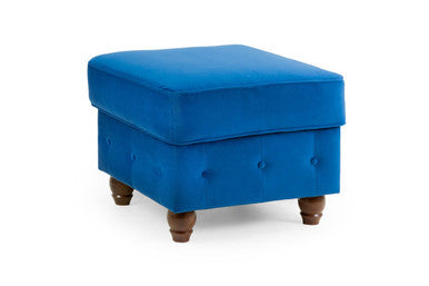 Kensington - Sofa - Plush Blue - Footstool