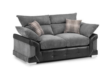 Logan - Sofa - Black/Grey