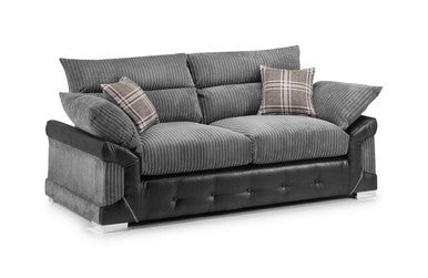 Logan - Sofa - Black/Grey