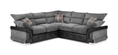 Logan - Sofa - Black/Grey