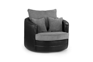 Logan - Sofa - Black/Grey