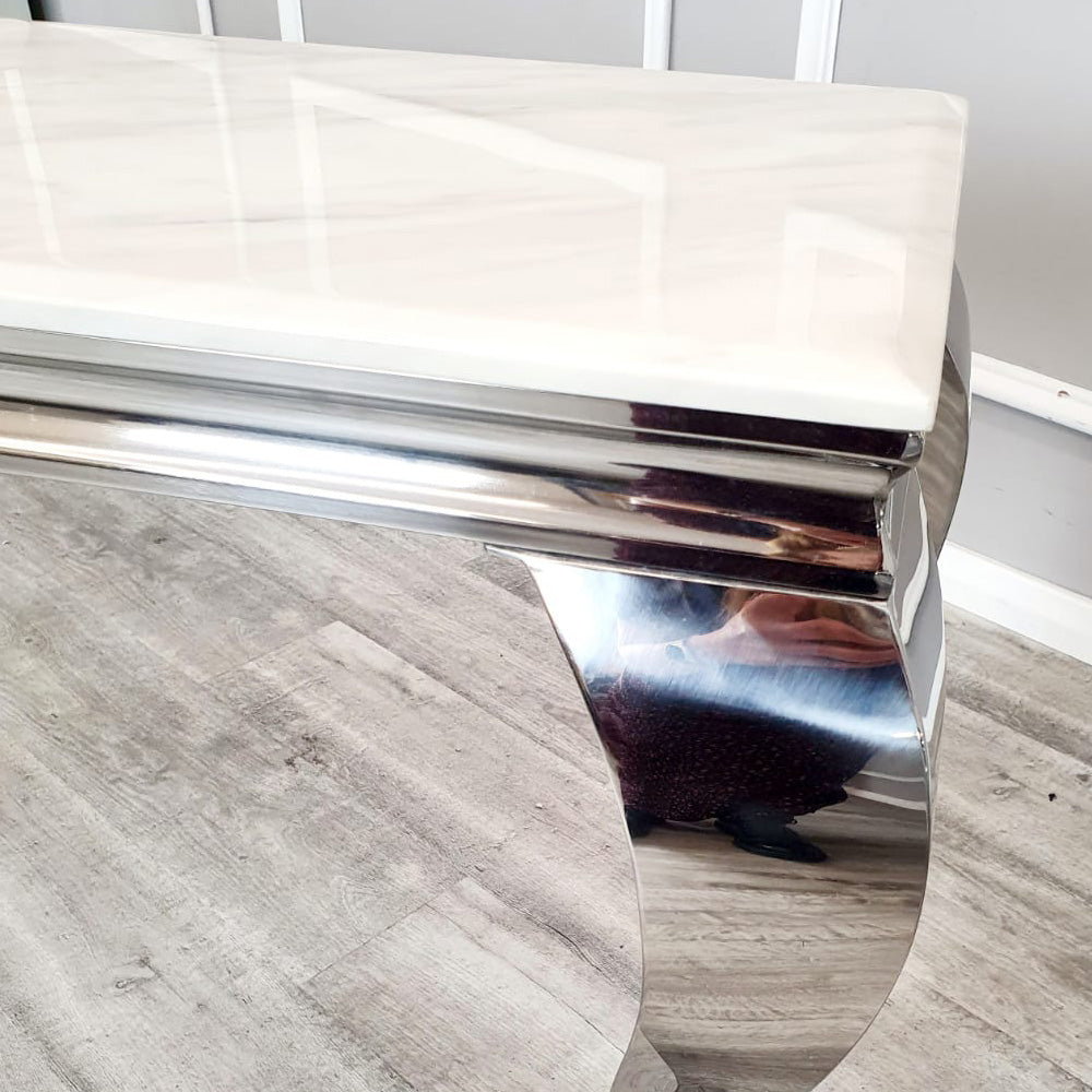 Louis - Chrome Console Table