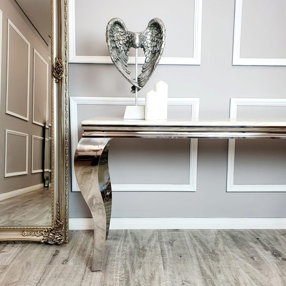 Louis - Chrome Console Table