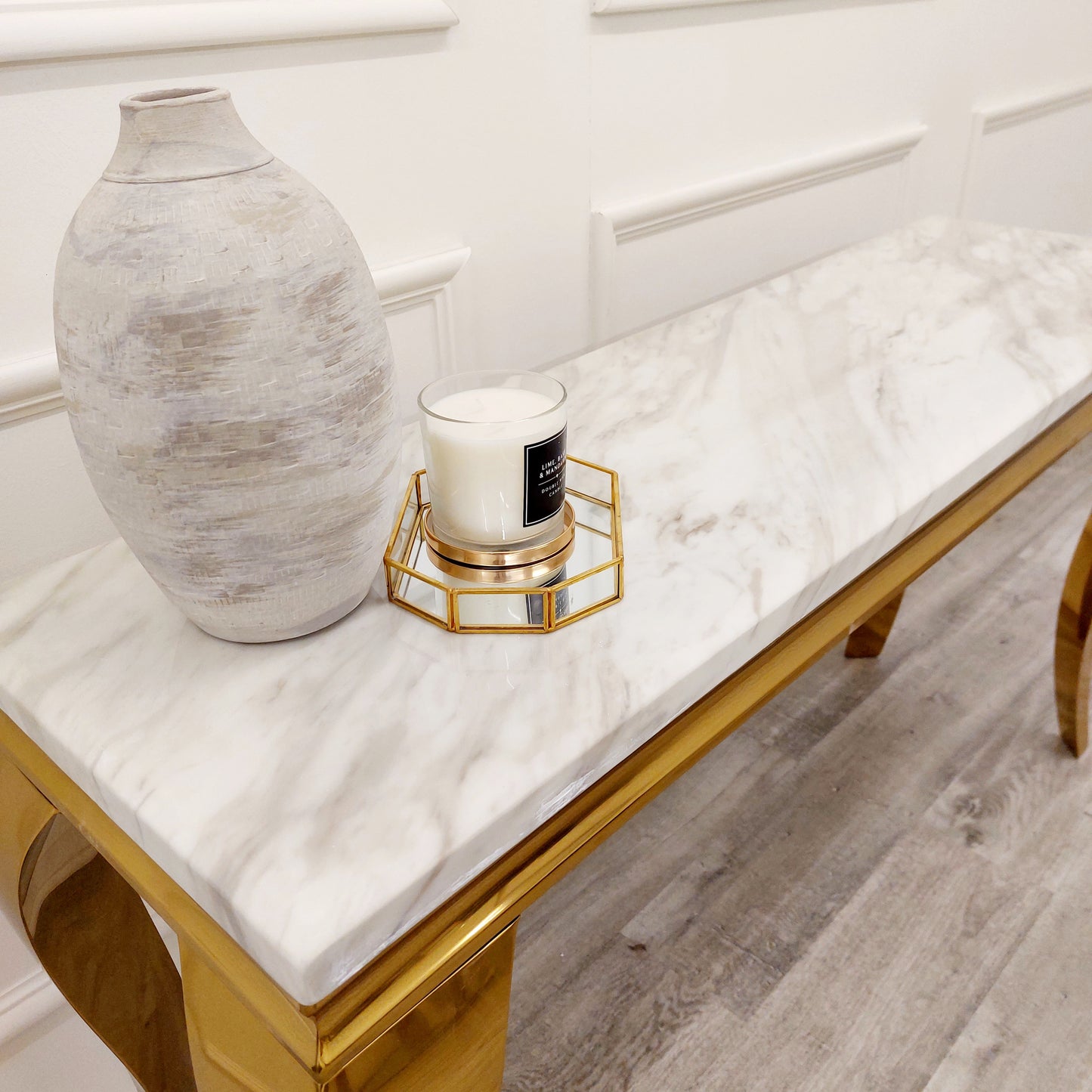 Louis - Gold Console Table