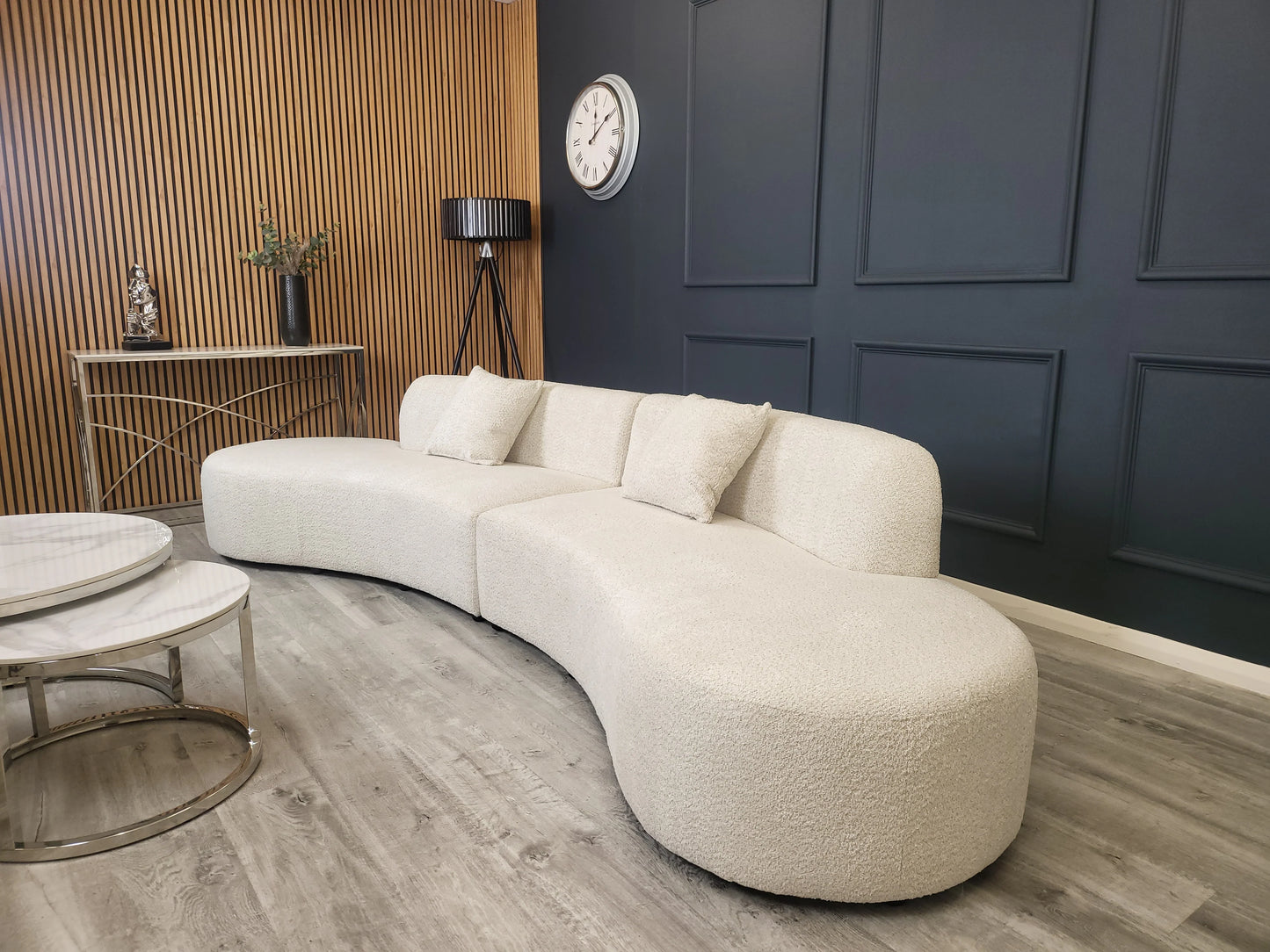 Miami - Curved Cinema Boucle Sofa