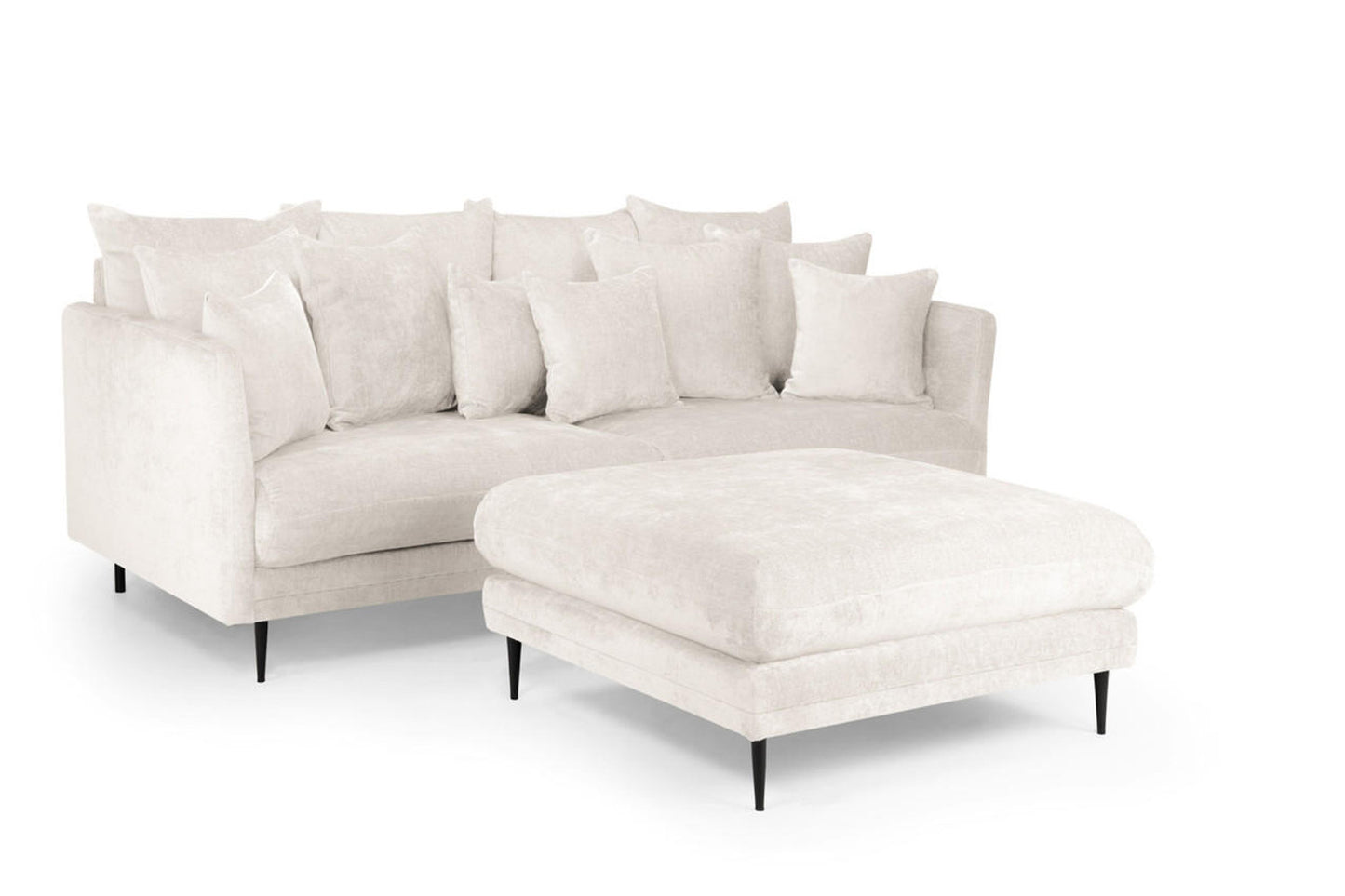 Turin - Sofa - 3 Seater + Footstool